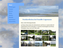 Tablet Screenshot of nordseeferien-logemann.de